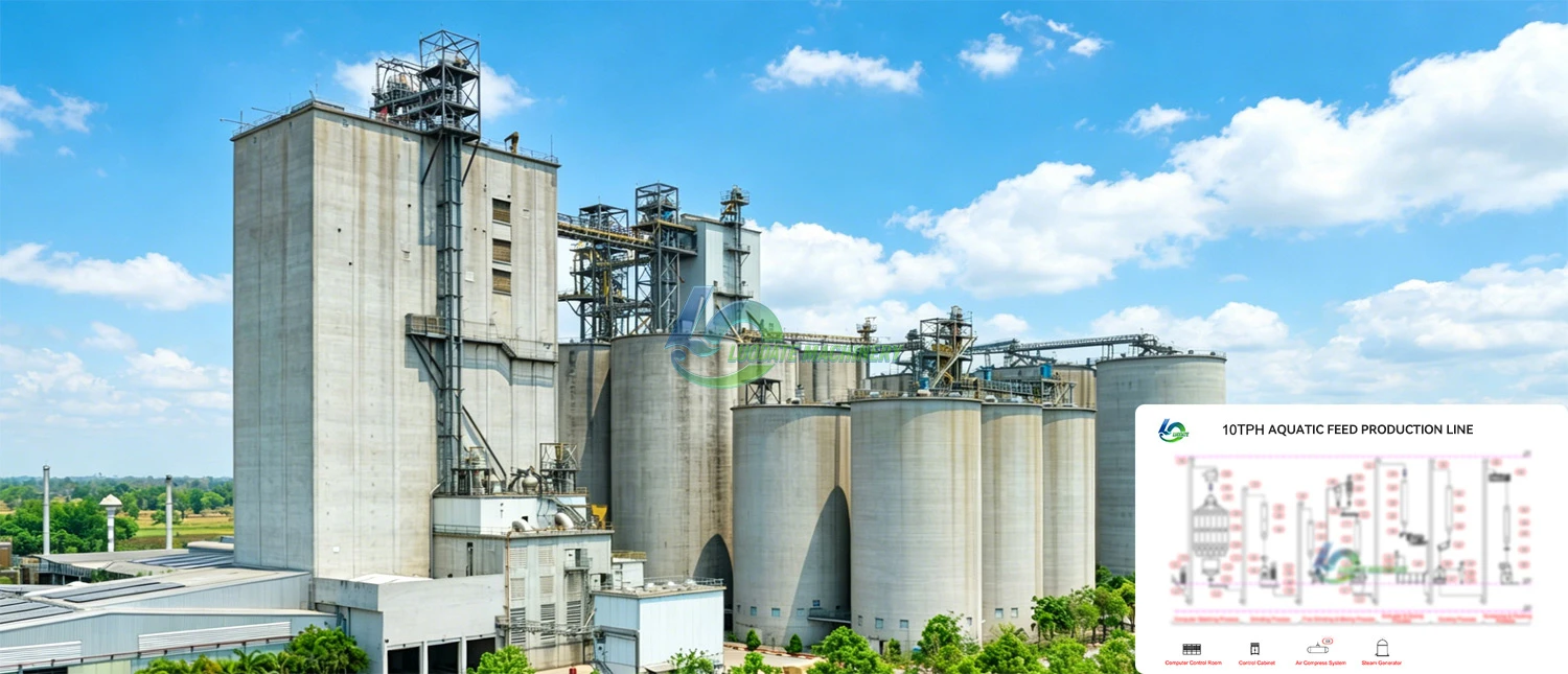 L&iacute;nea de alimentaci&oacute;n acu&aacute;tica de 5-10 TPH