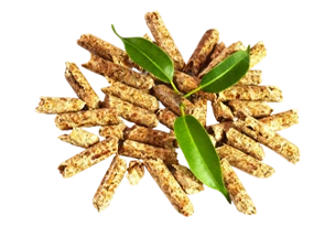 Pellets de madera acabados