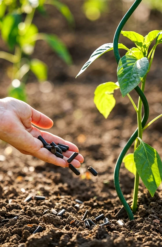 Soluci&oacute;n de pellets de fertilizante org&aacute;nico