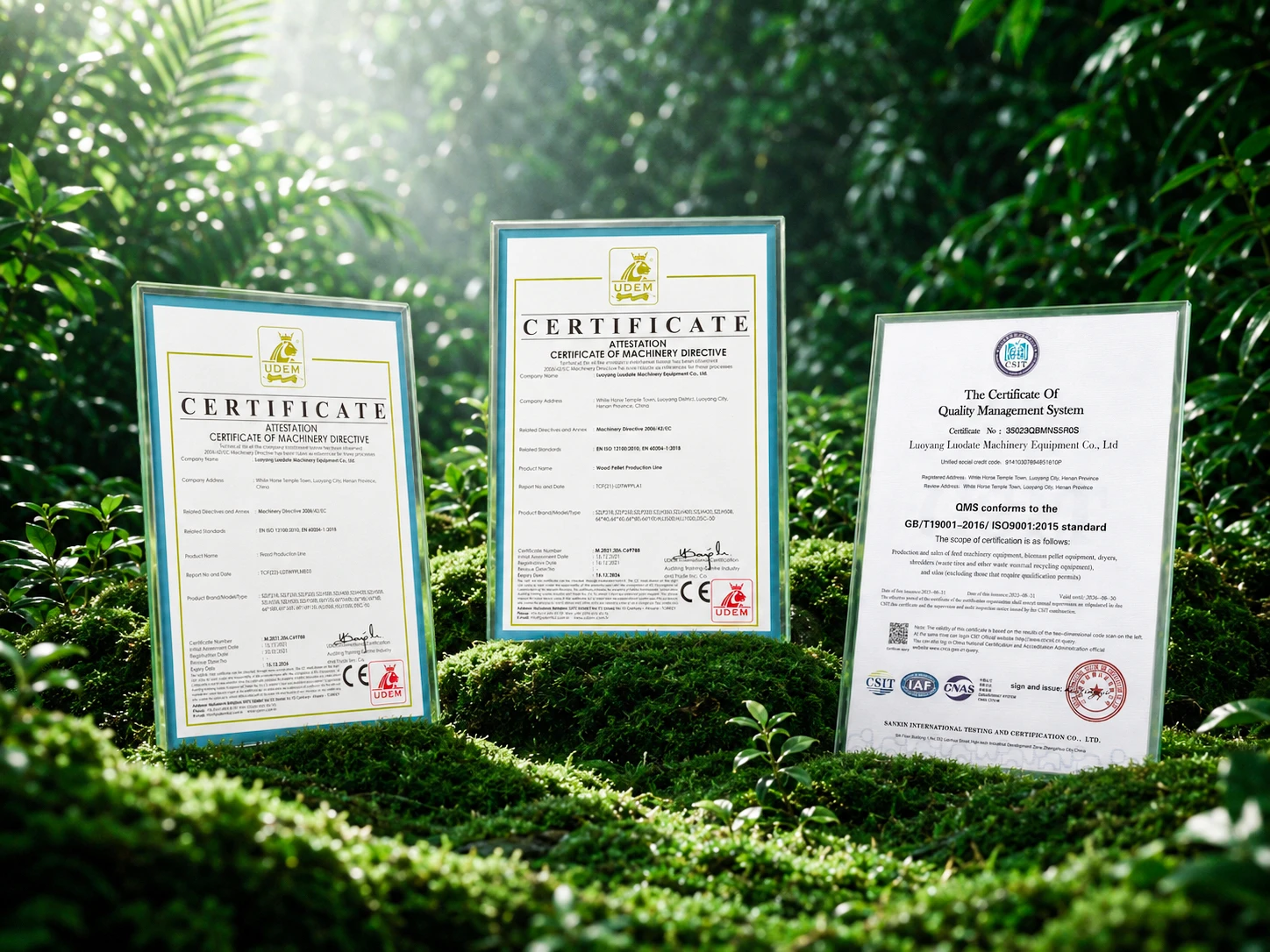 Certificaciones de calidad LUODATE